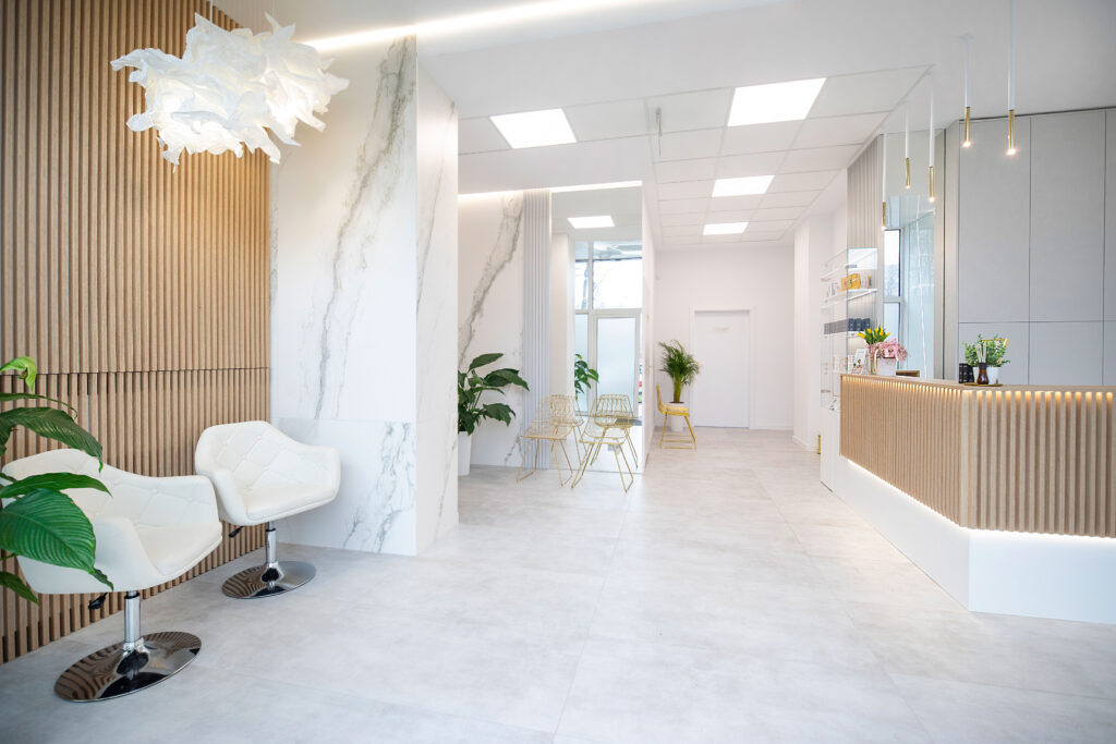 Recepcja Burghardt.Clinic — klinika medycyny estetycznej Częstochowa